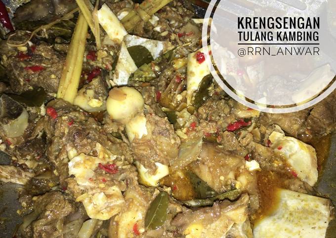 Cara Gampang Menyiapkan Krengsengan Tulang Kambing #kitaberbagi, Bisa Manjain Lidah