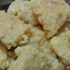 A picture of Milk barfee (chhena barfee).