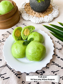 Foto resep Bak pao isi kacang hijau kupas