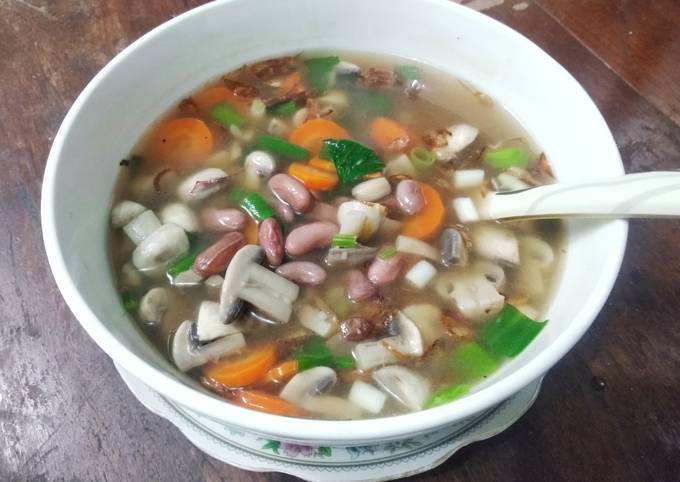 Resep Sop Jamur Kacang Merah Anti Gagal