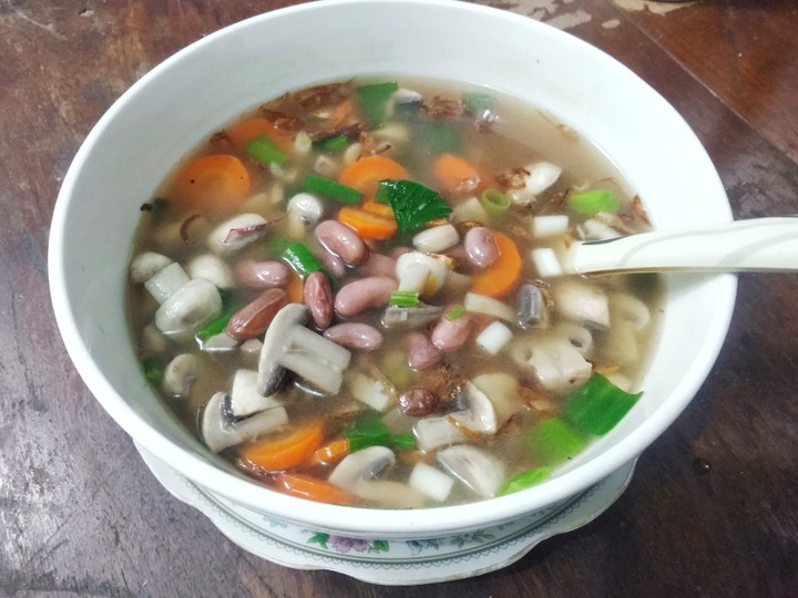 Resep Sop Jamur Kacang Merah Anti Gagal