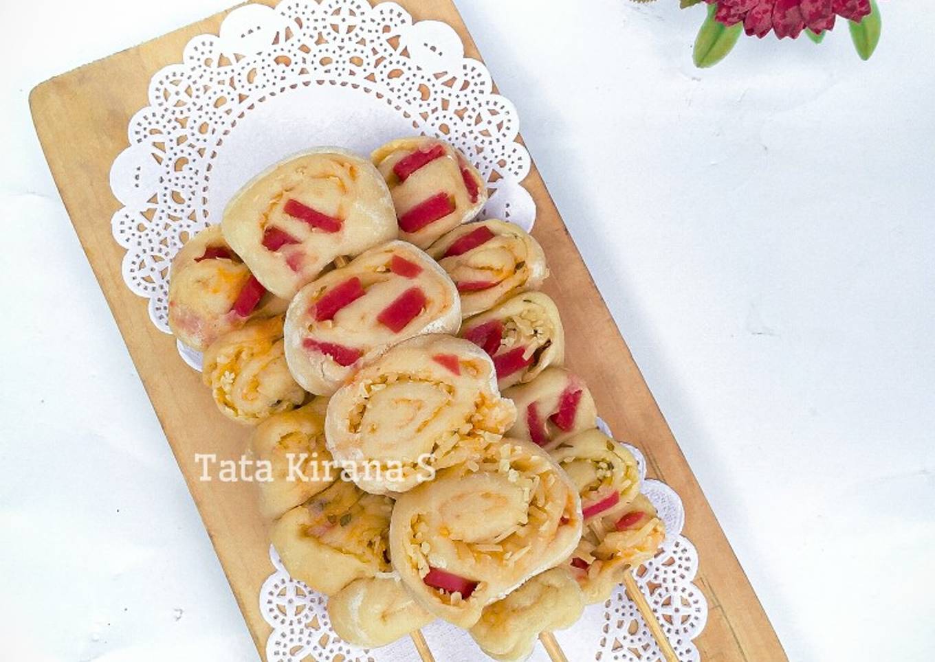 Pizza Sate Lollipop (untuk anak-anak)