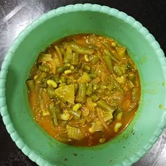 A picture of Sangri beans &Chauli beans sabji.