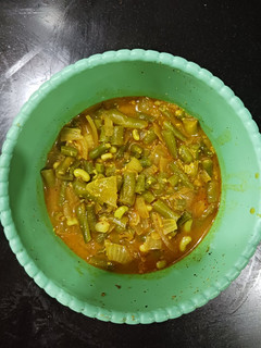 A picture of Sangri beans &Chauli beans sabji.