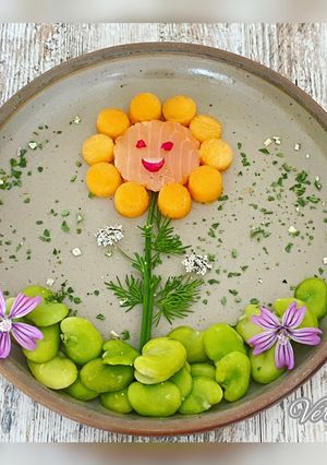 Une photo de Une jolie salade colorée