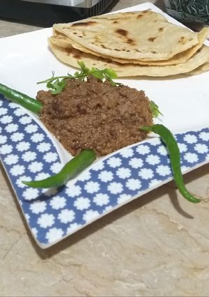 A picture of Dum ka qeema.