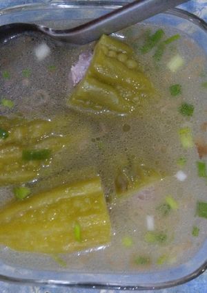 Hình của món Canh khổ qua nhồi thịt.