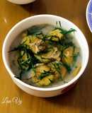 Canh hến chuối xanh