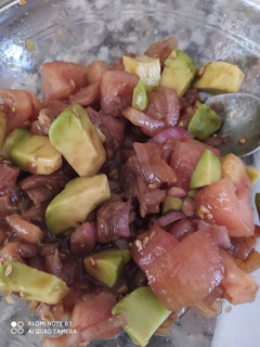 Una foto de Casi tartar de salmón ahumado