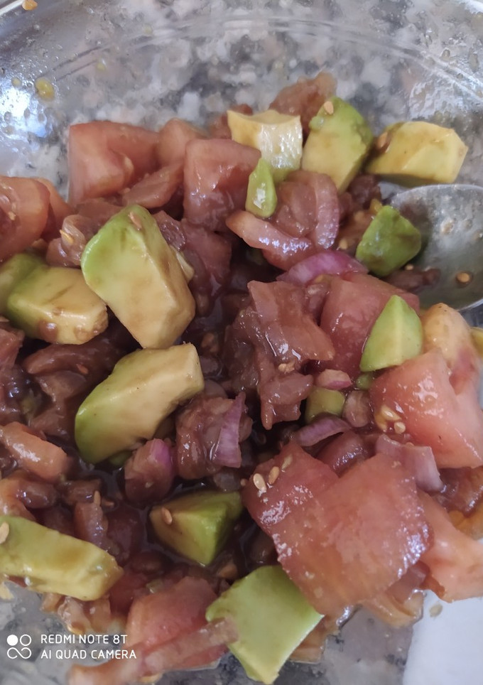 Una foto de Casi tartar de salmón ahumado