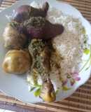 Pachamanca a la olla de pollo sellado