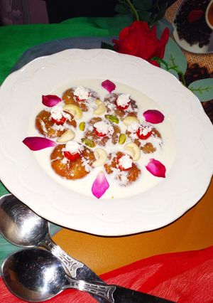 A picture of Sweet Potato Rasabali.