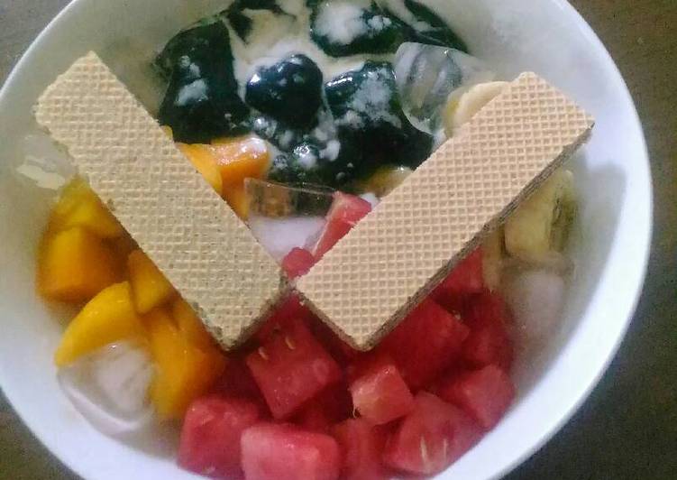 Es cincau campur buah