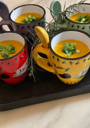 Une photo de 🎄🧄🧅🥕Lentilles corail 🪸 idée apéro en fête 🥳