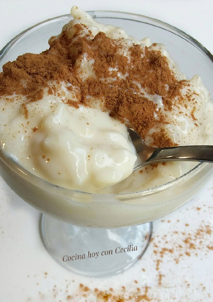 Una foto de Arroz con leche elaborado con la "Monsieur Cuisine Plus"