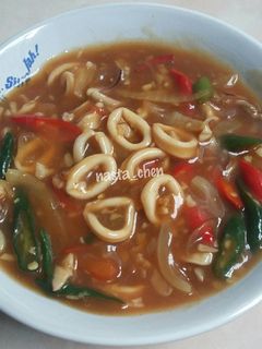 Foto resep Tumis cumi basah saos tiram