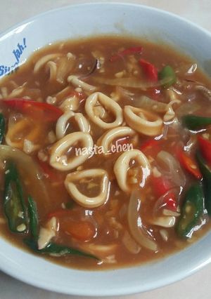 Foto resep Tumis cumi basah saos tiram