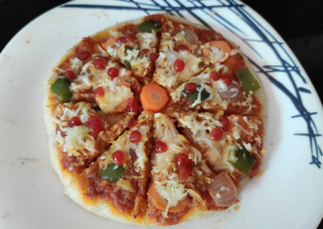 Pizza style Rava uttapum