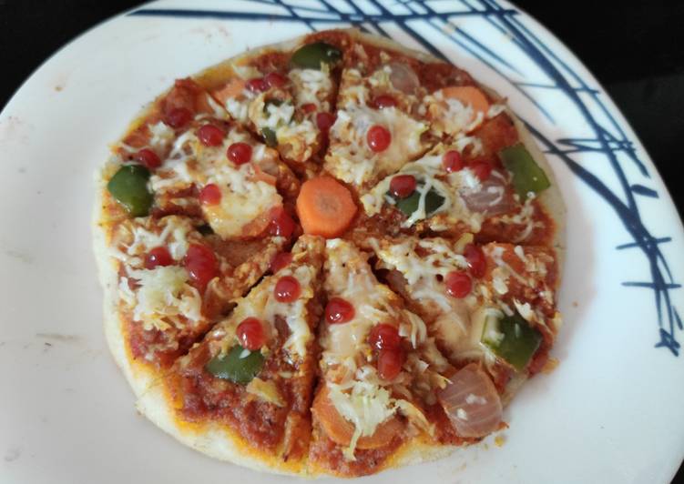 Easiest Way to Make Quick Pizza style Rava uttapum