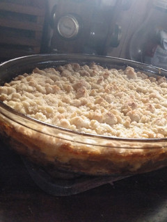 Una foto de Tarta crumble de manzana