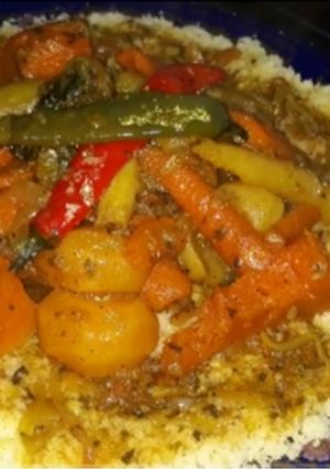 A picture of Moroccan Couscous.