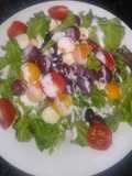 Ensalada mixta agridulce con yogurt