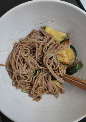 A picture of Super Garlicky Soba Noodles.