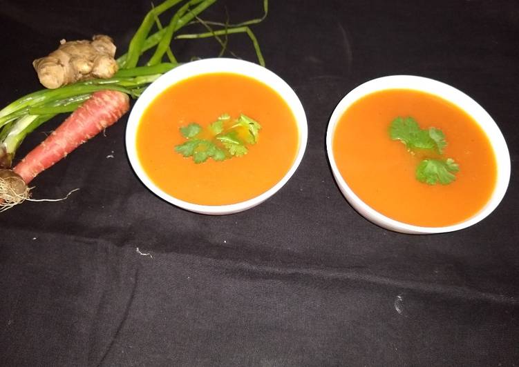 Easiest Way to Make Speedy Carrot ginger soup