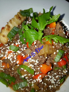 Foto resep Beef Teriyaki Mix Paprika & Wijen