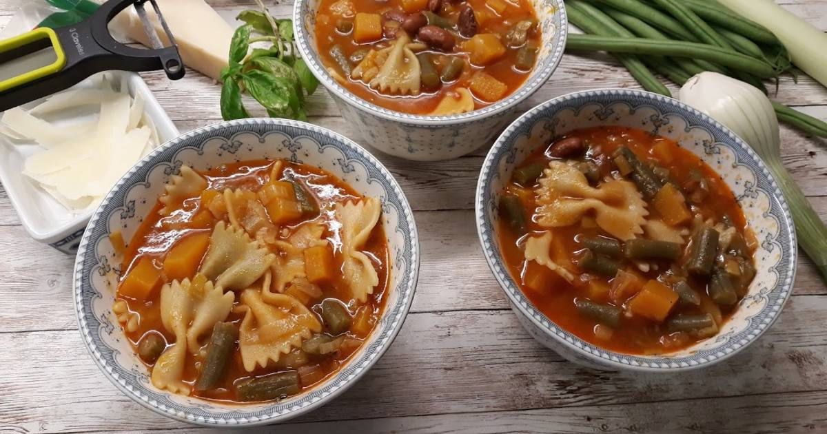 Sopa minestrone casera - 57 recetas caseras- Cookpad