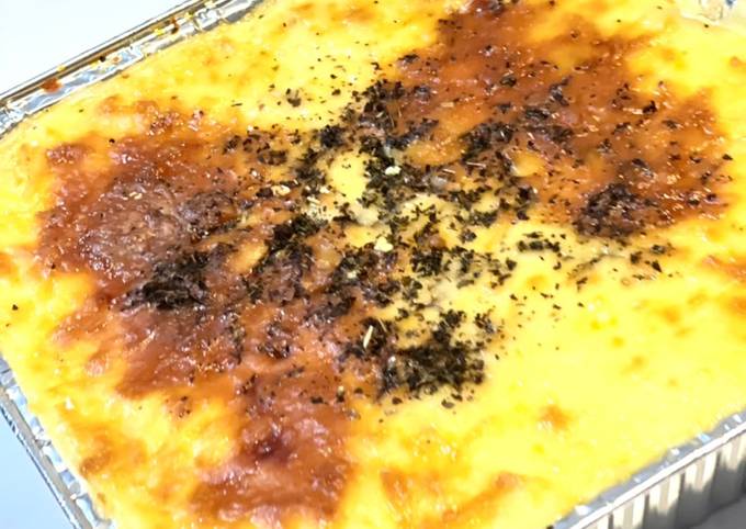 Resep Spagetti brulee simple dan keju banget yang Enak Banget
