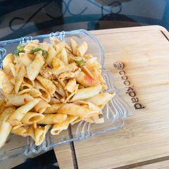 A picture of Cheddar Penne Pasta.