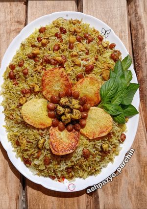 عکسی از دستور لوبیا چیتی پلو 🌸