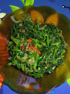 Foto resep Tumis kangkung sederhana tanpa msg