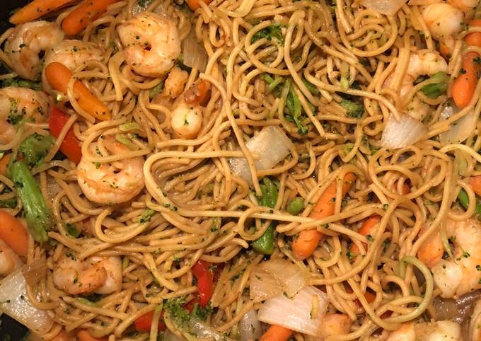 Espagueti chino fácil Receta de Monse- Cookpad