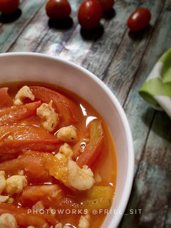 Foto resep Tumis udang tomat
