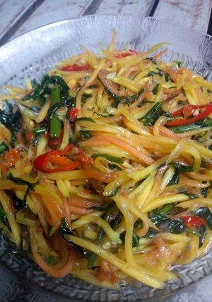 Foto resep Oseng Pepaya Pakis