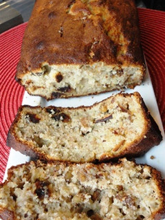 A picture of Banana, date and walnut loaf.