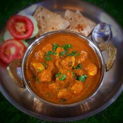 A picture of Arbi masala curry.