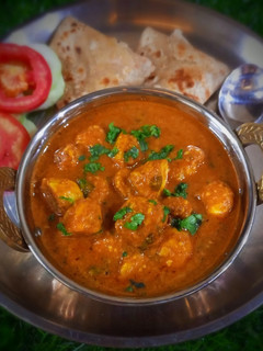 A picture of Arbi masala curry.