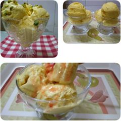 Mango ice cream A picture of Mango ice cream.