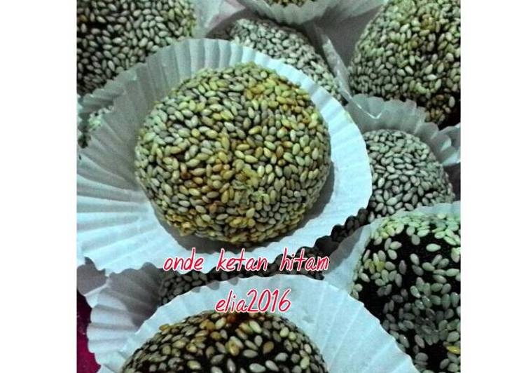 onde ketan hitam filling durian