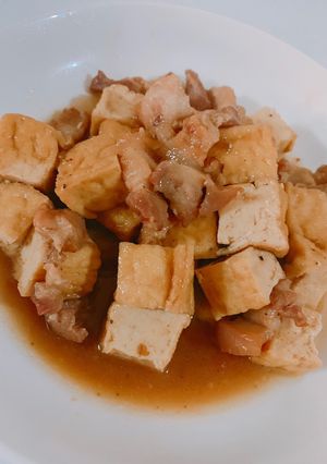 Hình của món Thịt kho đậu hủ.