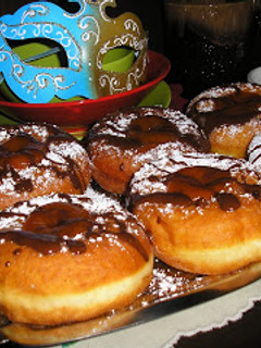 Szalagos farsangi fánk recept fotója