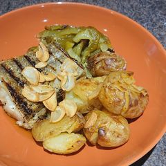 A picture of Roasted Cod with Smashed Potatoes.