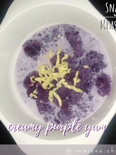 Foto resep Creamy purple yum (snack) mpasi 6m