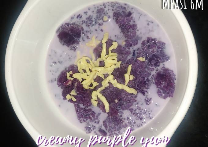 Creamy purple yum (snack) mpasi 6m