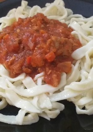Una foto de Fideos caseros