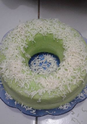 Foto resep Bolu Kukus Pandan Keju