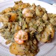 Brócoli con ajetes y gambas 🥦🦐
